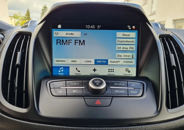 Ford Kuga cena 77900 przebieg: 71000, rok produkcji 2017 z Bielsk Podlaski małe 704
